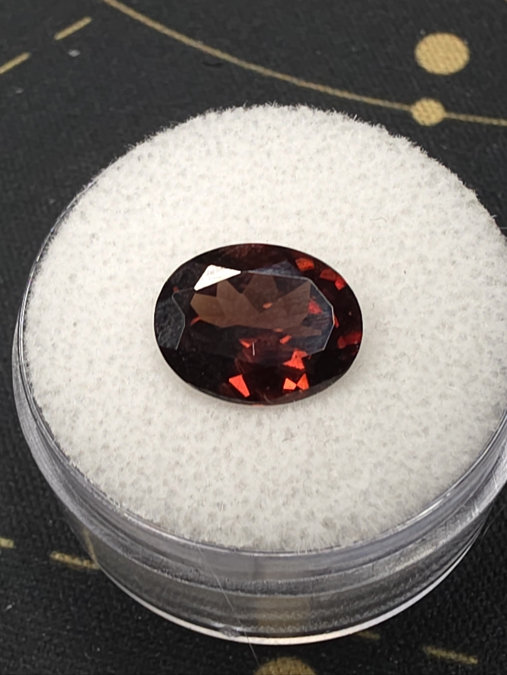 Genuine 4.2ct Red Zircon Tanzanian Loose Gem - Natural Gemstone